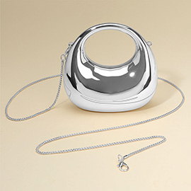 Modern Round Hardcase Mini Clutch Bag / Crossbody Bag