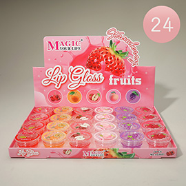 24PCS - Fruity Lip Gloss