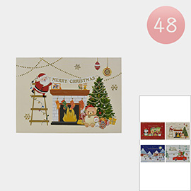 48PCS - Assorted Holiday Christmas Greeting Card Set