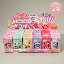 24PCS - Romantic Lady Candy Shop Lip Oil