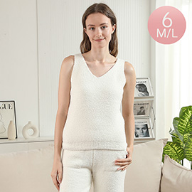 6PCS - M/L Solid V Neck Tank Tops