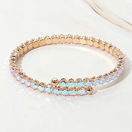 CZ Round Cluster Evening Bracelet