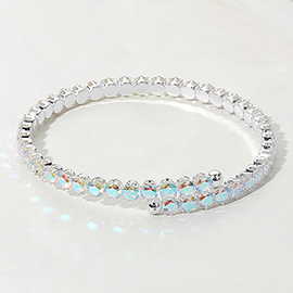 CZ Round Cluster Evening Bracelet