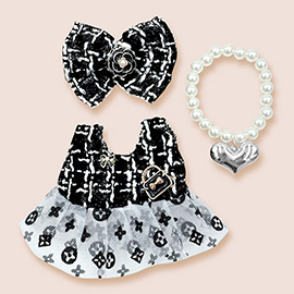 Mini Doll Luxury Dress Outfit Set
