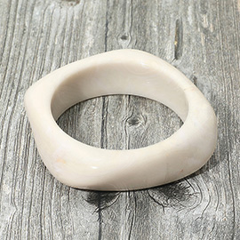 Abstract Square Celluloid Acetate Bangle Bracelet