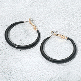 Resin Hoop Earrings