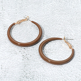 Resin Hoop Earrings