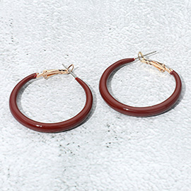 Resin Hoop Earrings