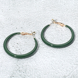 Resin Hoop Earrings