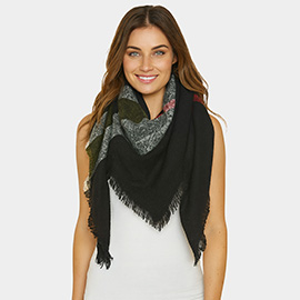Cozy Plaid Winter Blanket Scarf