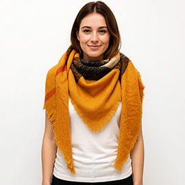 Cozy Plaid Winter Blanket Scarf