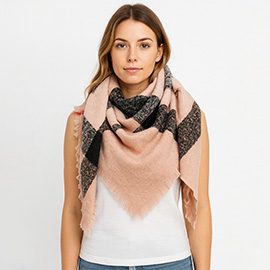 Cozy Plaid Winter Blanket Scarf