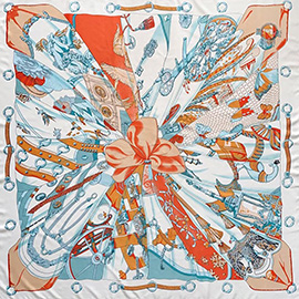 Artistic Silk Feel Square Scarf