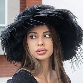 Fuzzy Fluffy Faux Fur Winter Bucket Hat