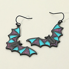 Halloween Bat Dangle Earrings