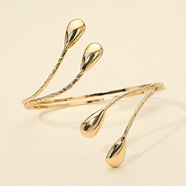 Abstract Metal Teardrop Adjustable Arm Cuff Bracelet
