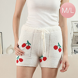 M/L - Cherry Pattern Shorts with Pockets and String