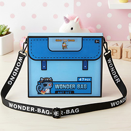 47PCS - Kids Doqi Car Color Your Dream Wonder Art Bag