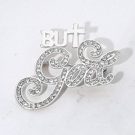 Stone Paved But God Message Pin Brooch