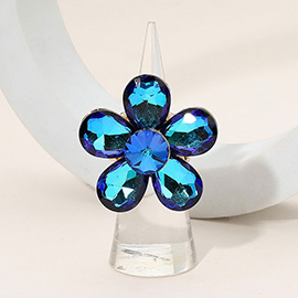 Flower Stone Cluster Stretch Ring