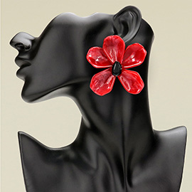 Bold Flower Statement Earrings
