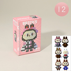 12PCS - Monster Bunny Figure Building Brick Toys
