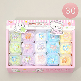 30PCS - Cute Animal Instant Soap Flower Tablets