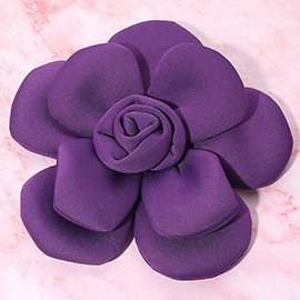 Bold Fabric Flower Statement Hair Clip Pin Brooch