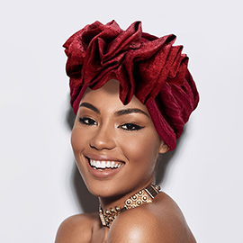 Ruffled Statement Turban Hair Wrap
