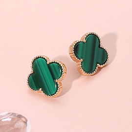 Quatrefoil Stud Earrings