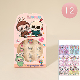 12PCS - Monster Bunny Press On Nail Set