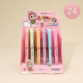 24PCS - Monster Bunny Character Colored Eyeliners