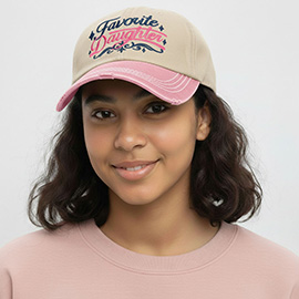 FAVORITE DAUGHTER Embroidered Vintage Baseball Cap