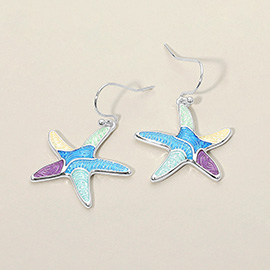 Starfish Charm Drop Earrings