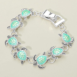 Sea Turtle Link Magnetic Bracelet