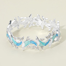 Dolphin Beaded Stretch Bracelet