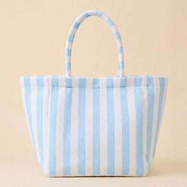Striped Terry Tote Bag