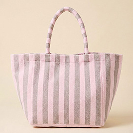 Striped Terry Tote Bag