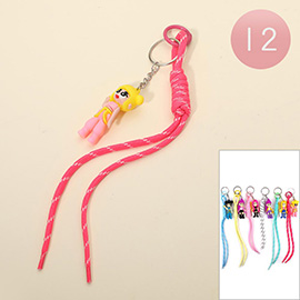 12PCS - Kpop Demon Hunters HUNTRIX Character Figure Rope Tassel Keychains