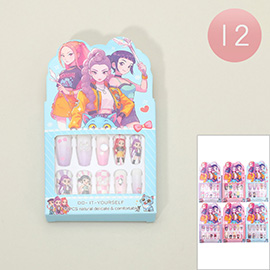 12 SET OF 12 - Kpop Demon Hunters DIY Press On Nail Set