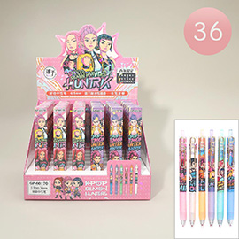 36PCS - Kpop Demon Hunters Character Gel Ball Pens