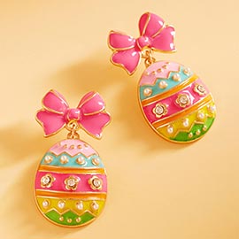 Easter Egg Drop Dangle Earrings