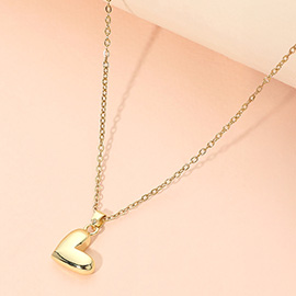 Stainless Steel Heart Pendant Necklace