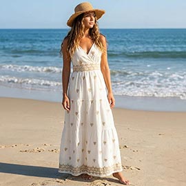 Boho Spaghetti Strap Maxi Dress