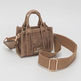 Rhinestone Studded Mini Top Handle Crossbody Bag