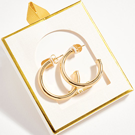 18K Gold Filled Chunky Hoop Earrings