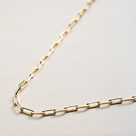 18K Gold Filled Paperclip Chain Necklace