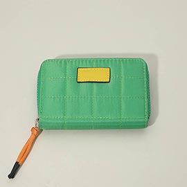 Quilted Zip Around Wallet