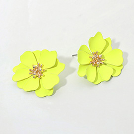 Layered Petal Flower Earrings