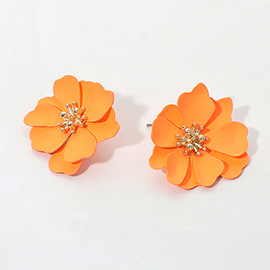 Layered Petal Flower Earrings